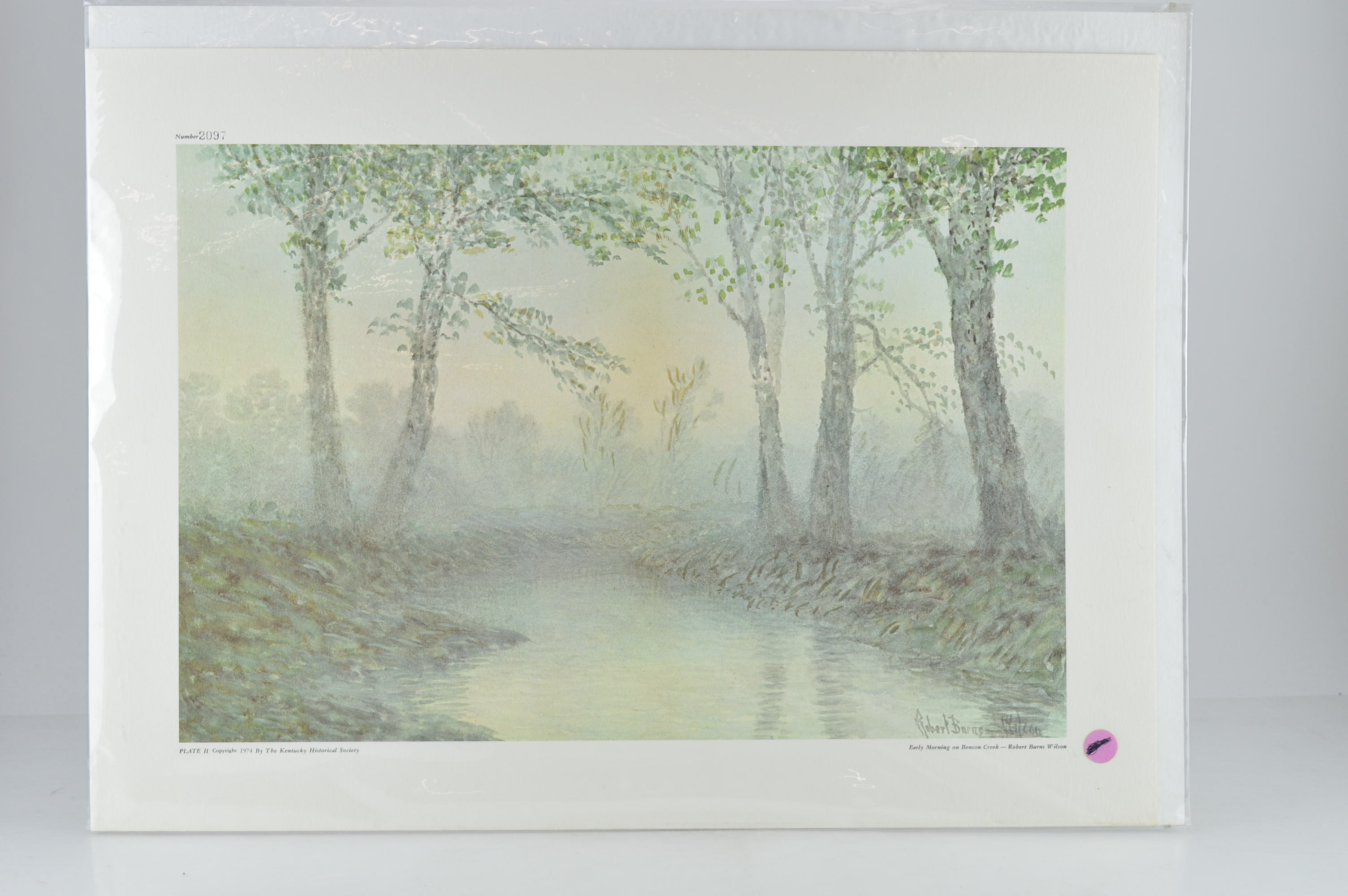 After Robert Burns Wilson Prints "Moonlight on the River" and "Early Morning on Benson Creek"