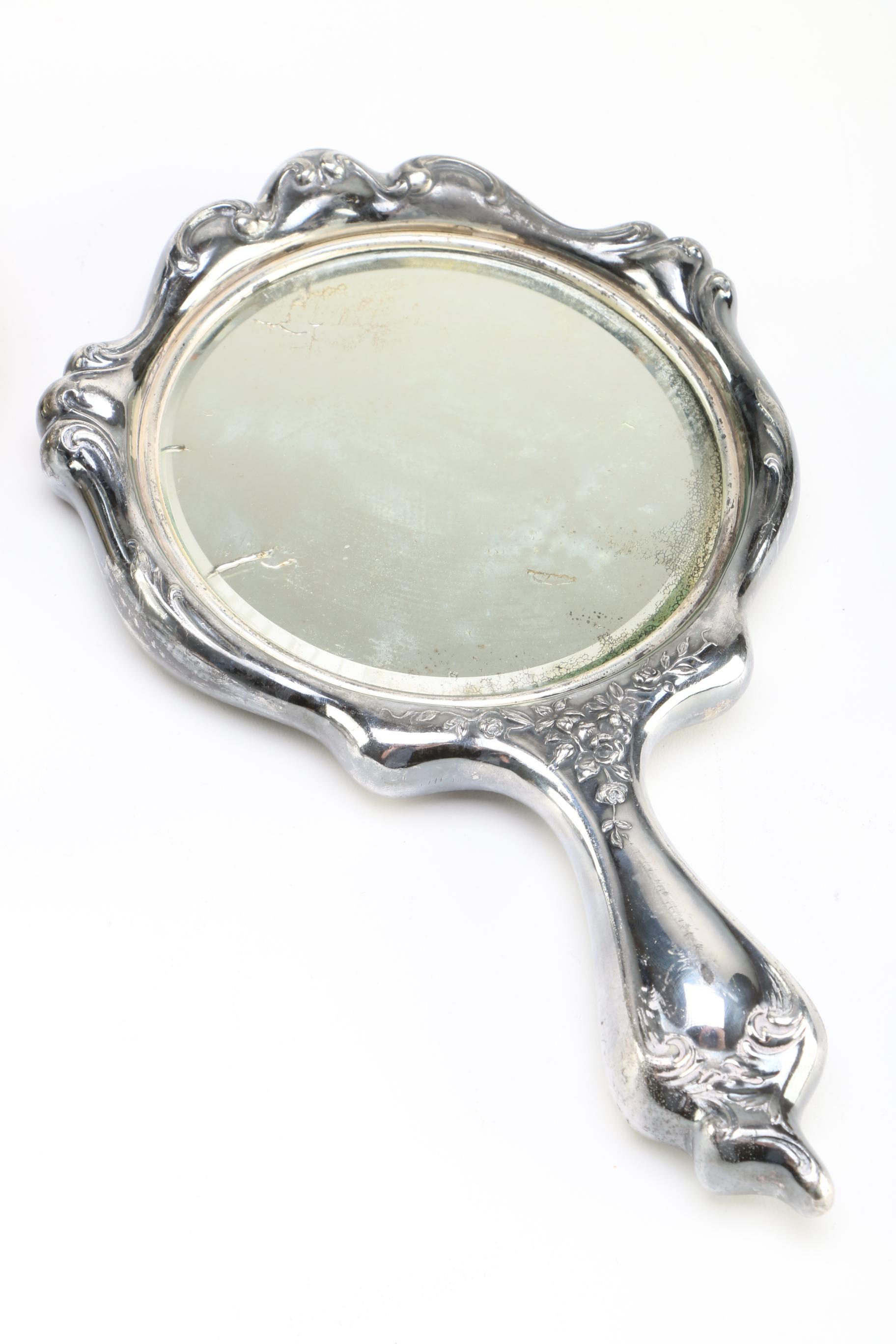 Derby Silver Company Silver Plate Vanity Set