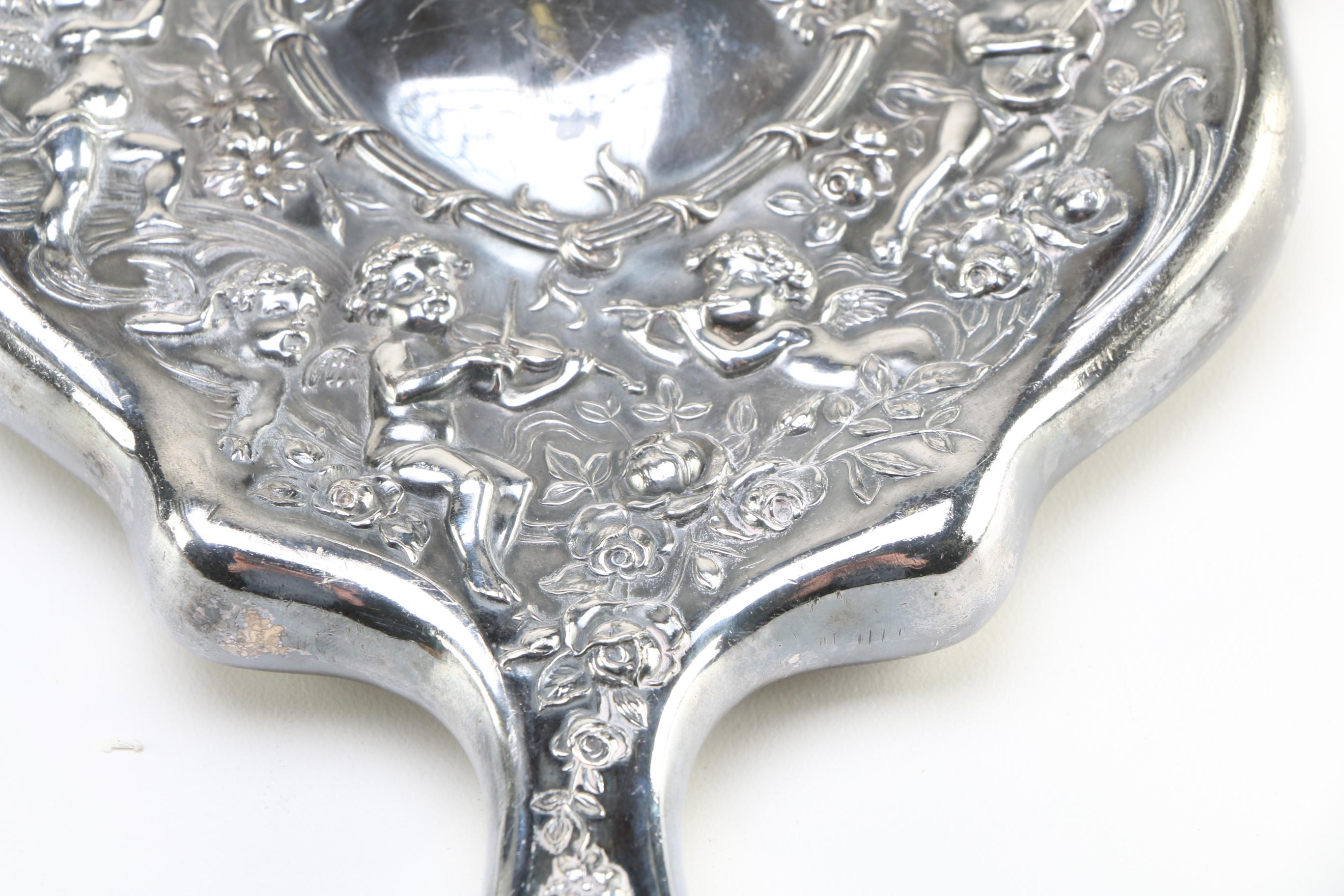 Derby Silver Company Silver Plate Vanity Set