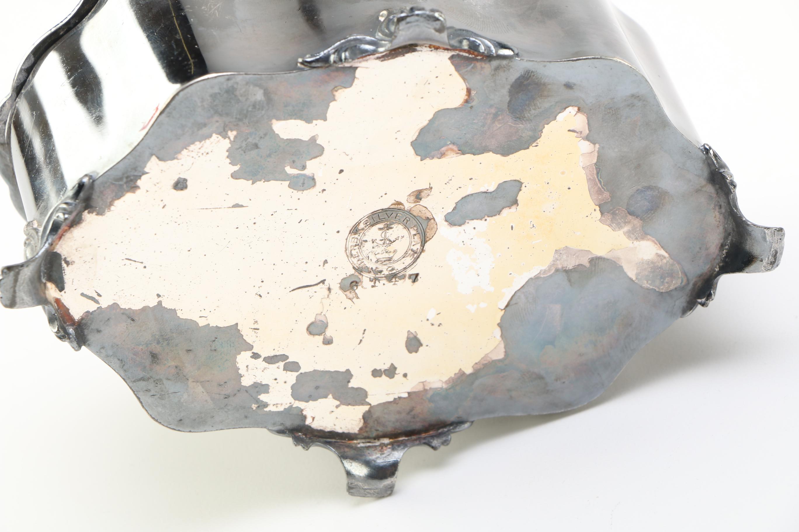 Derby Silver Company Silver Plate Vanity Set