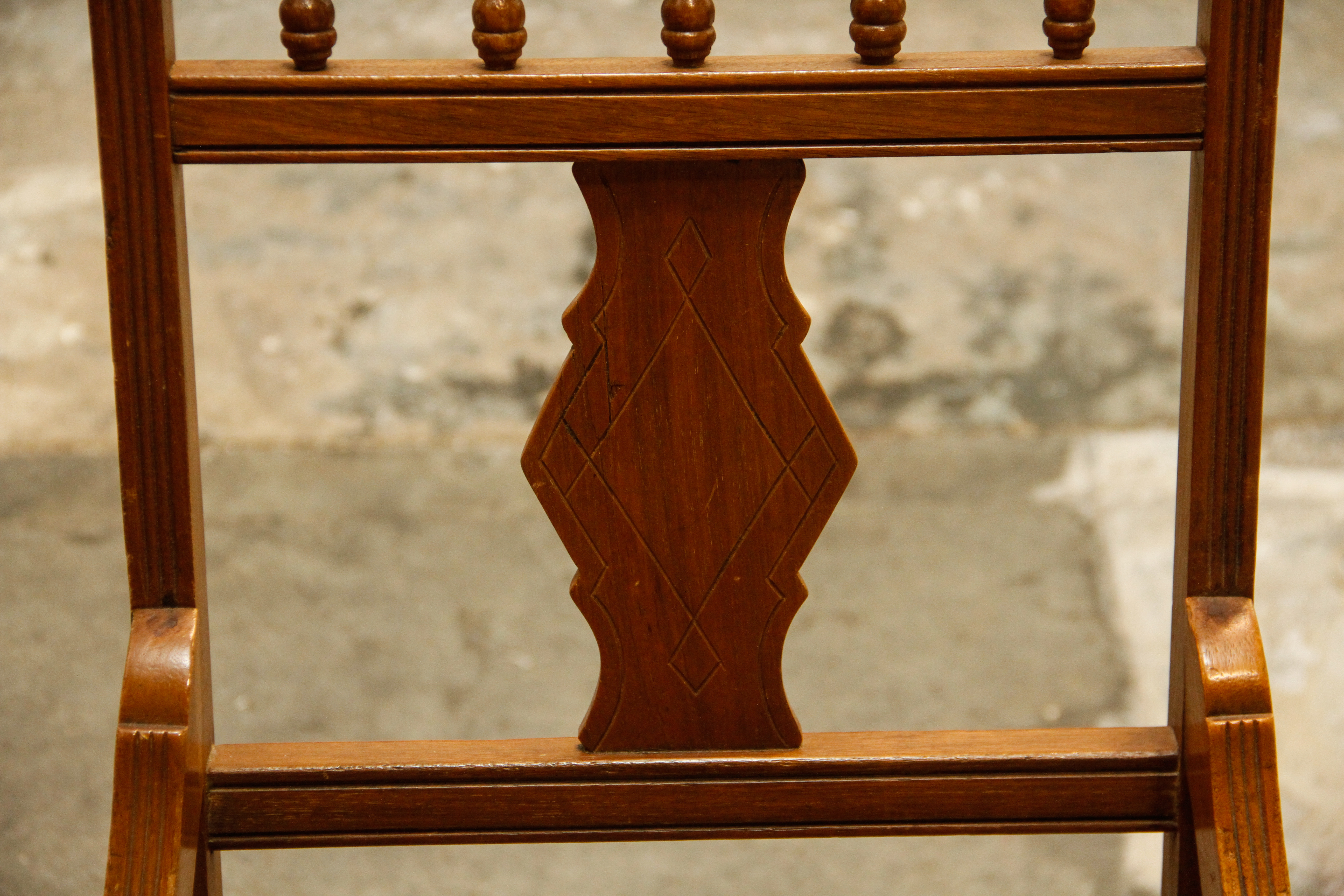 Antique Victorian Side Chair and Federal Style Lolling Chair