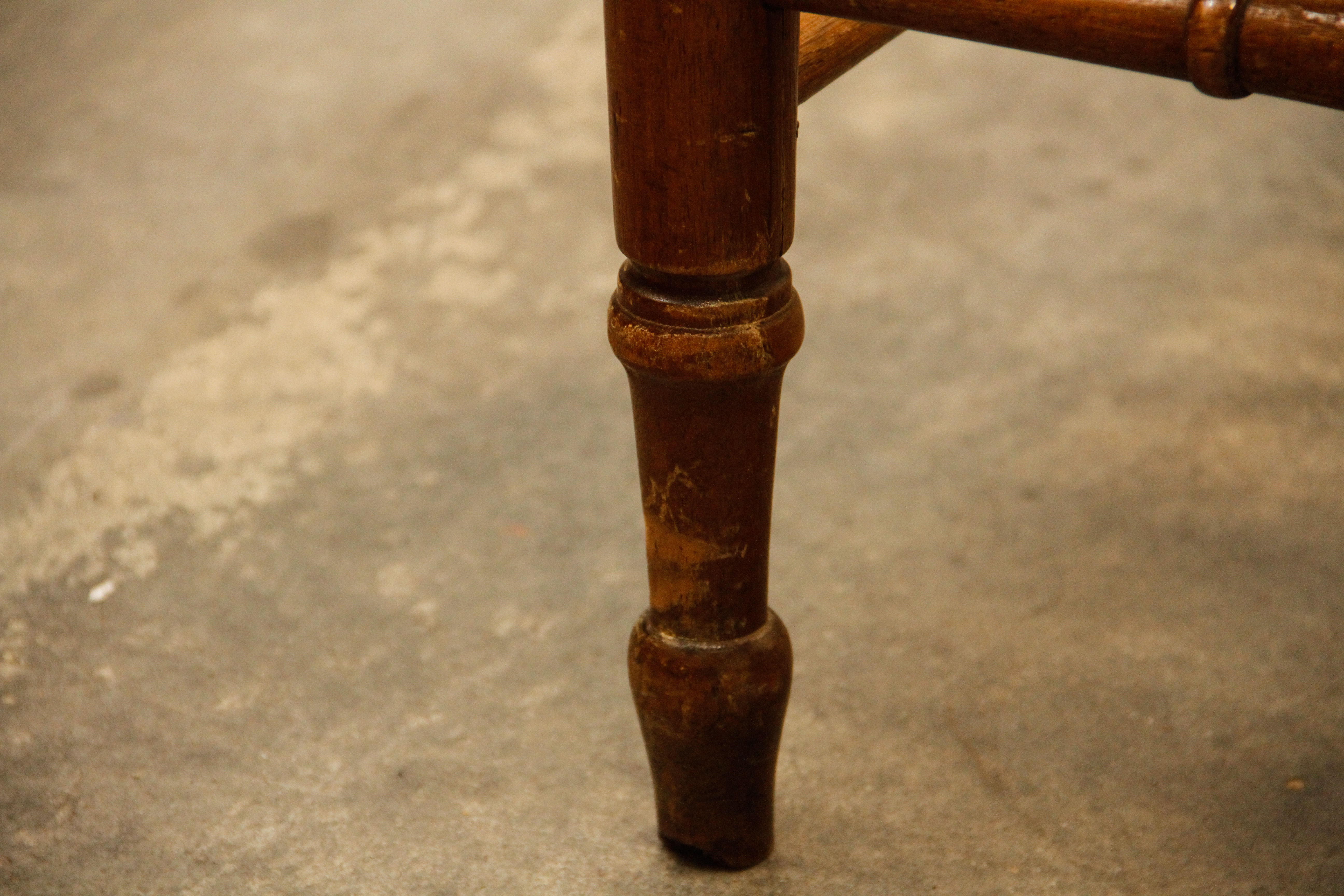 Antique Victorian Side Chair and Federal Style Lolling Chair