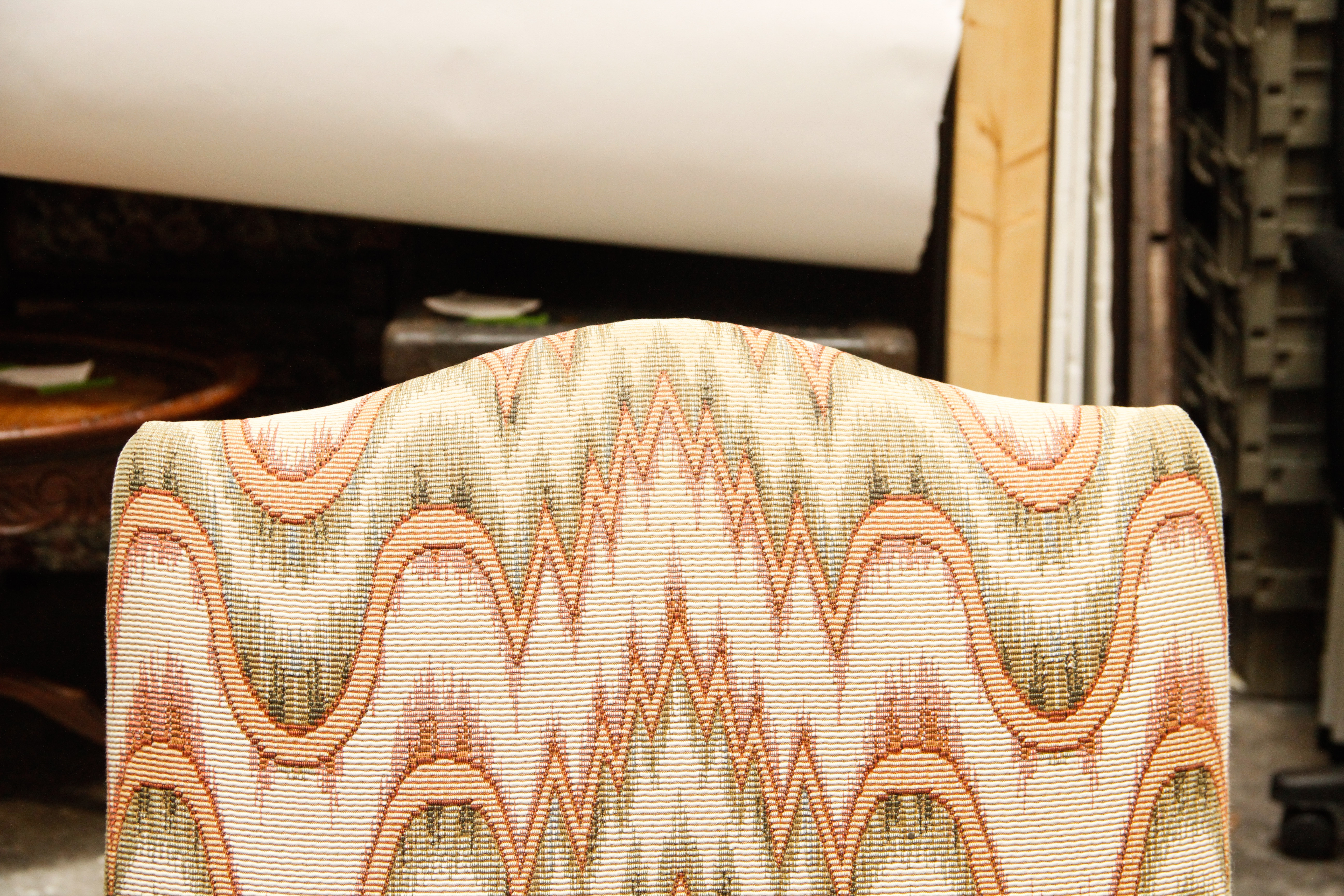 Antique Victorian Side Chair and Federal Style Lolling Chair