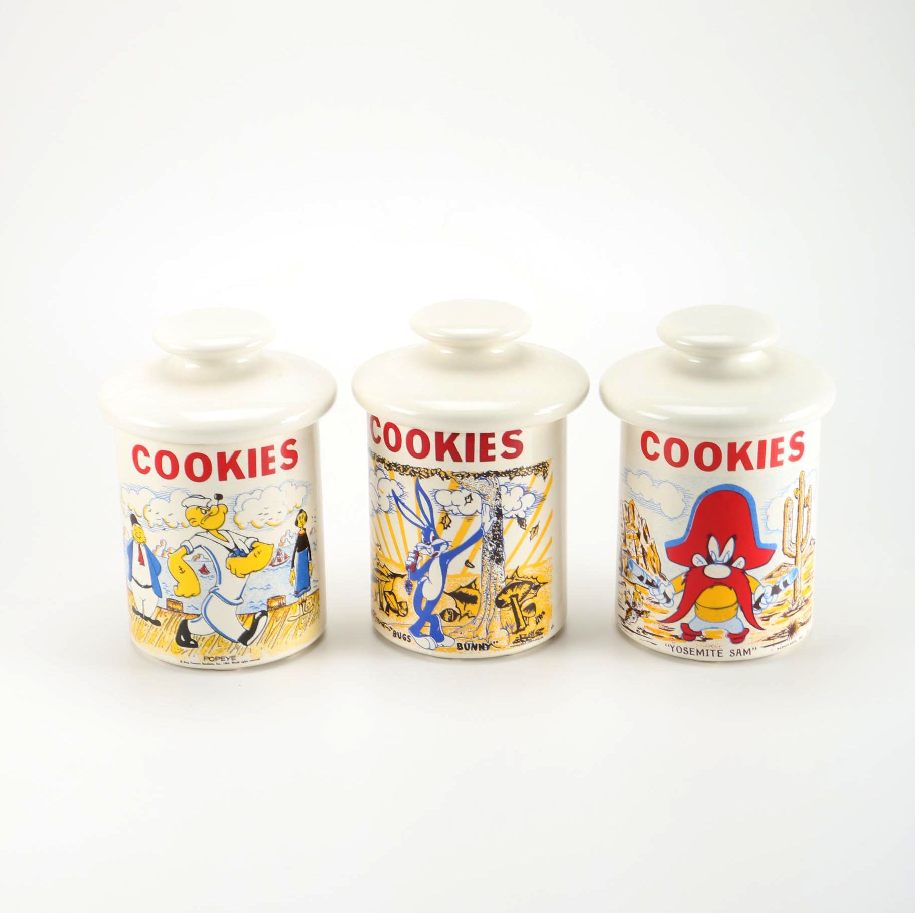 Warner Brothers Ceramic Cookie Jars Featuring "Looney Tunes"