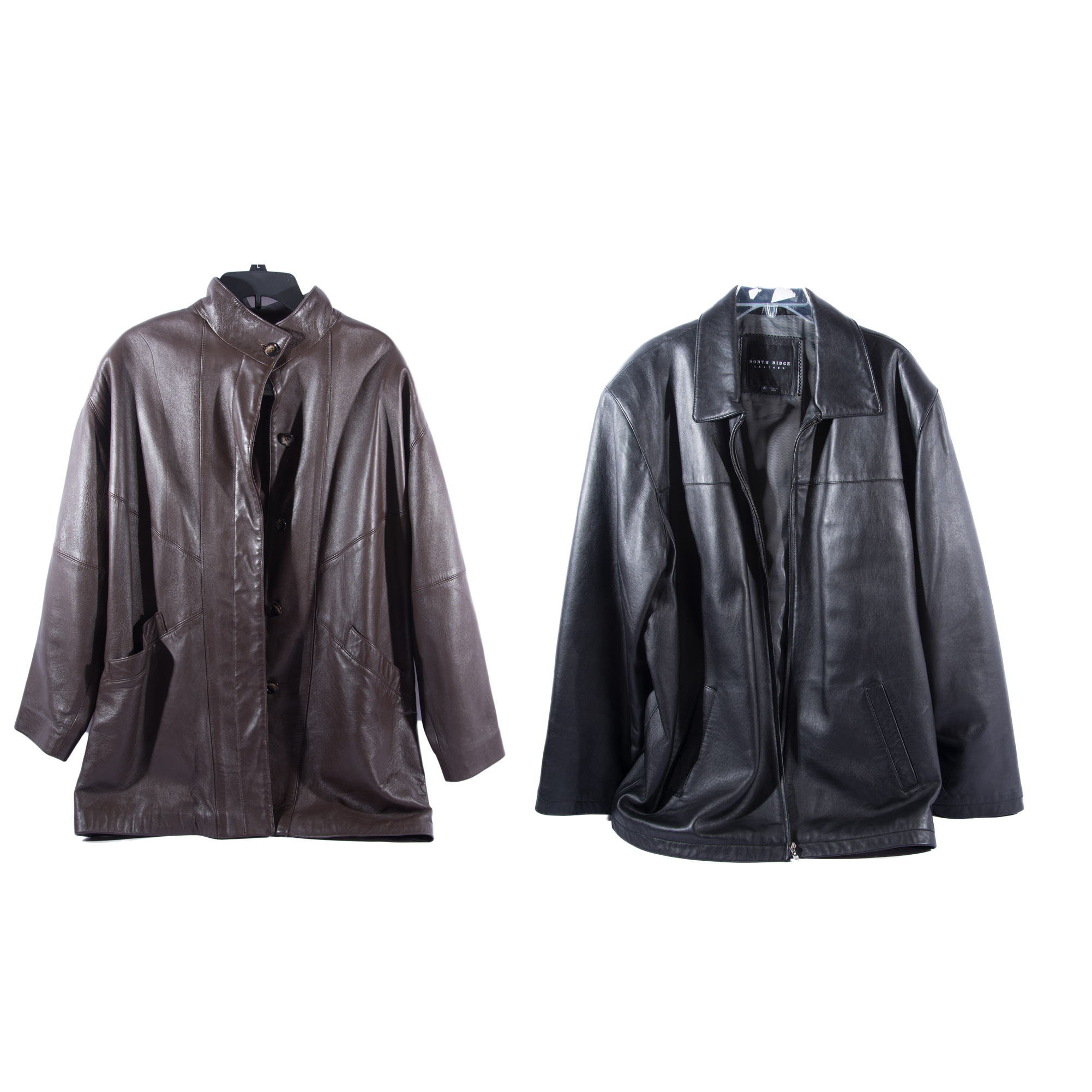 Pair of Women's Leather Jackets including Peter Caruso