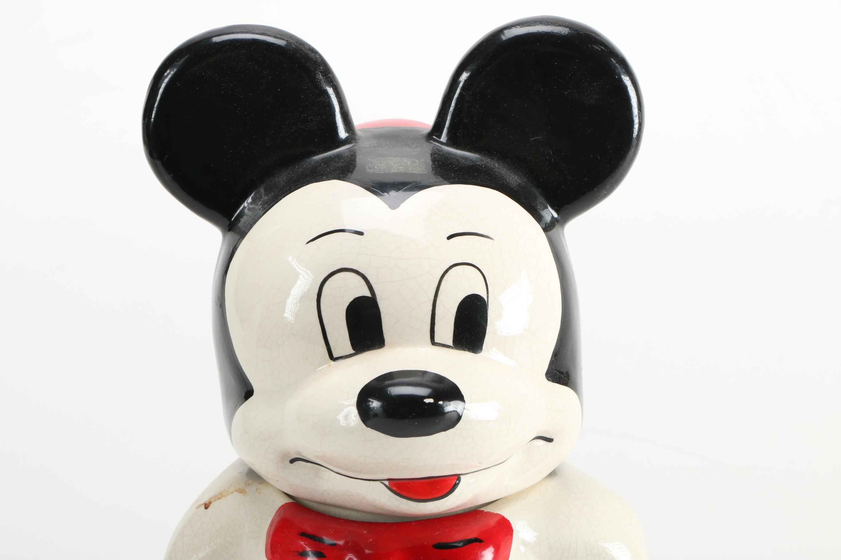 1940s Mickey Mouse Turnabout Cookie Jar