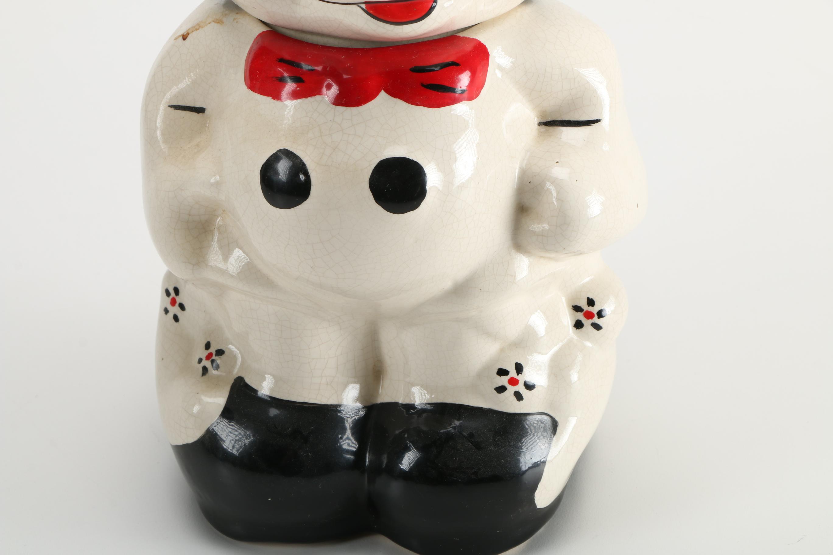 1940s Mickey Mouse Turnabout Cookie Jar