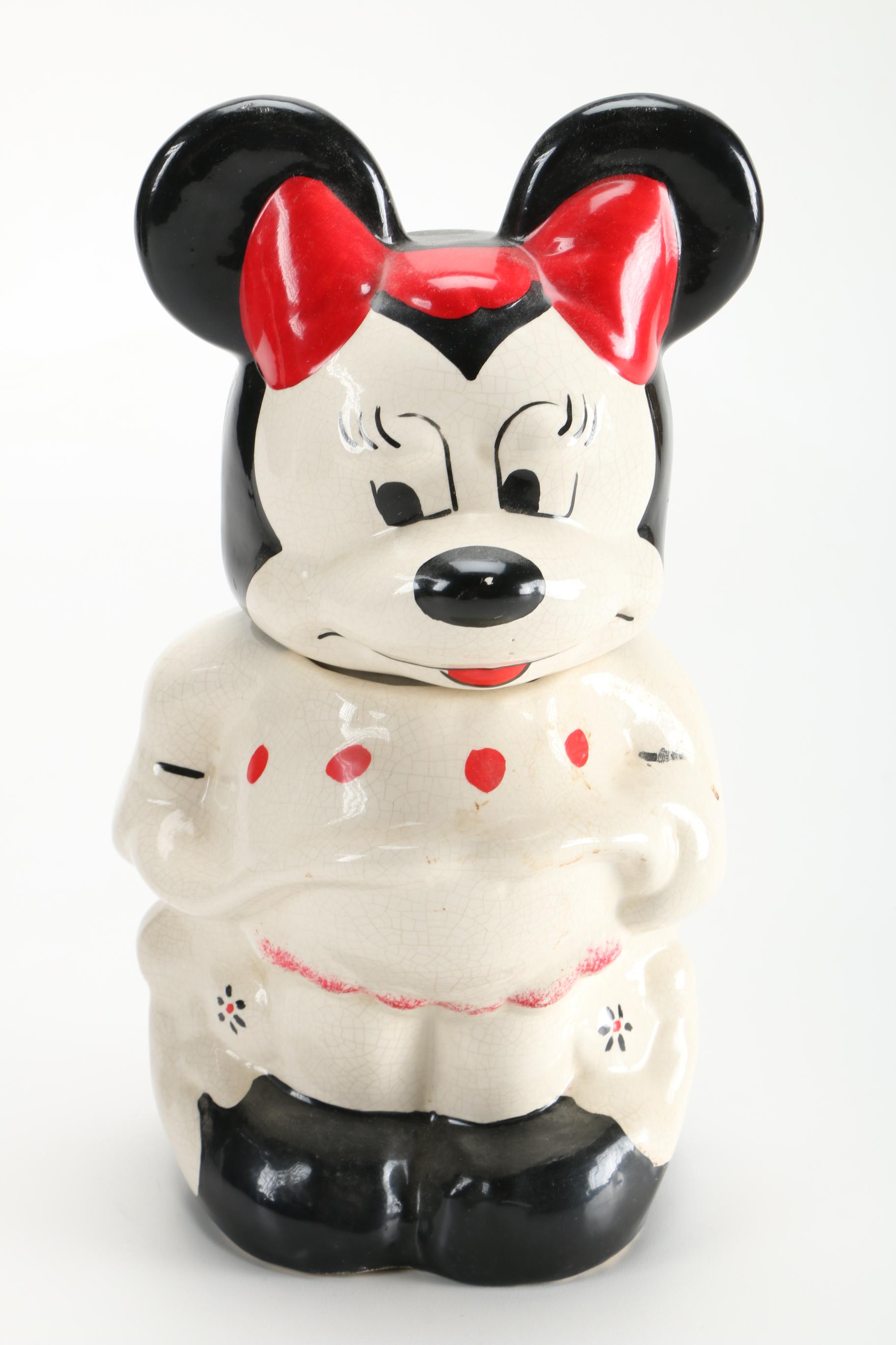 1940s Mickey Mouse Turnabout Cookie Jar