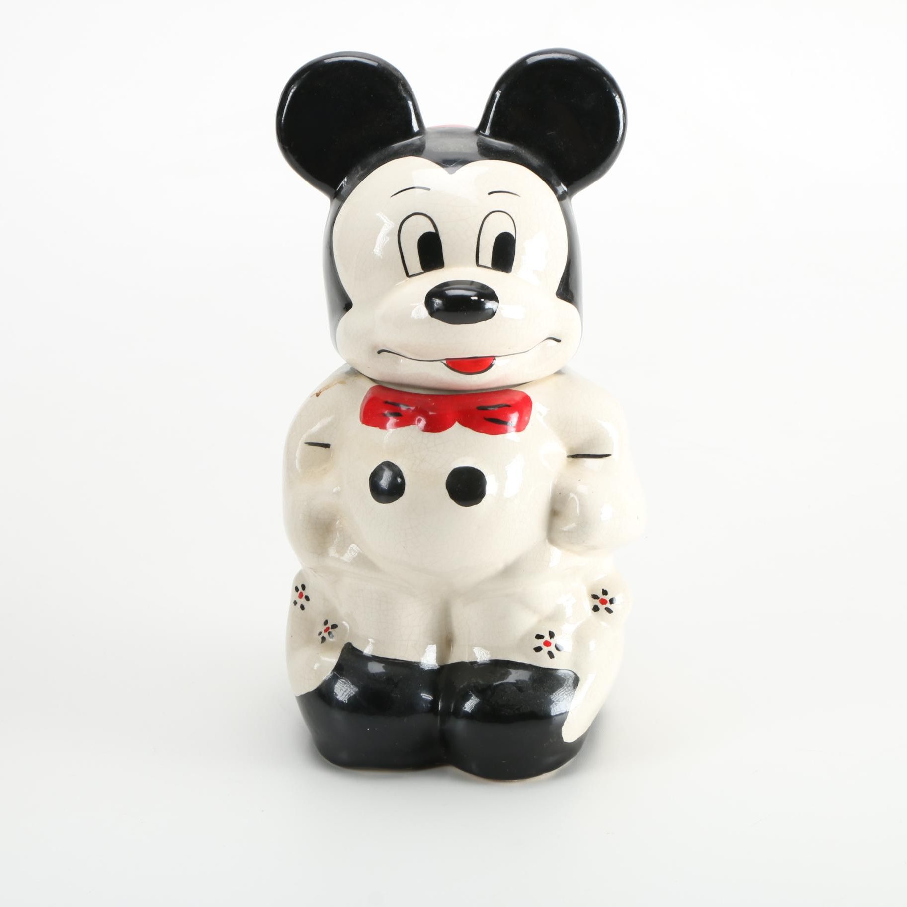 1940s Mickey Mouse Turnabout Cookie Jar
