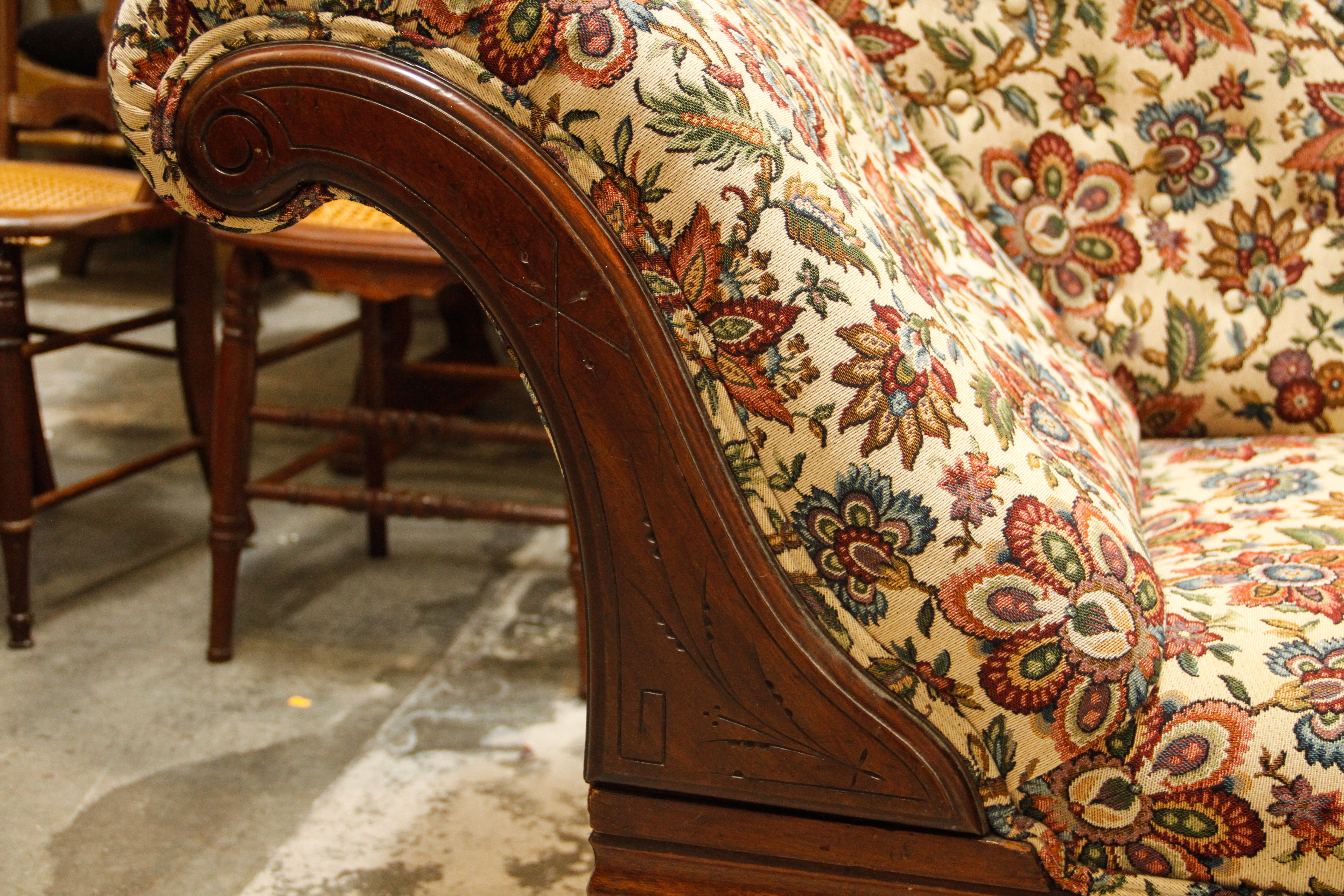 Late 19th Century Victorian Eastlake Fainting Couch