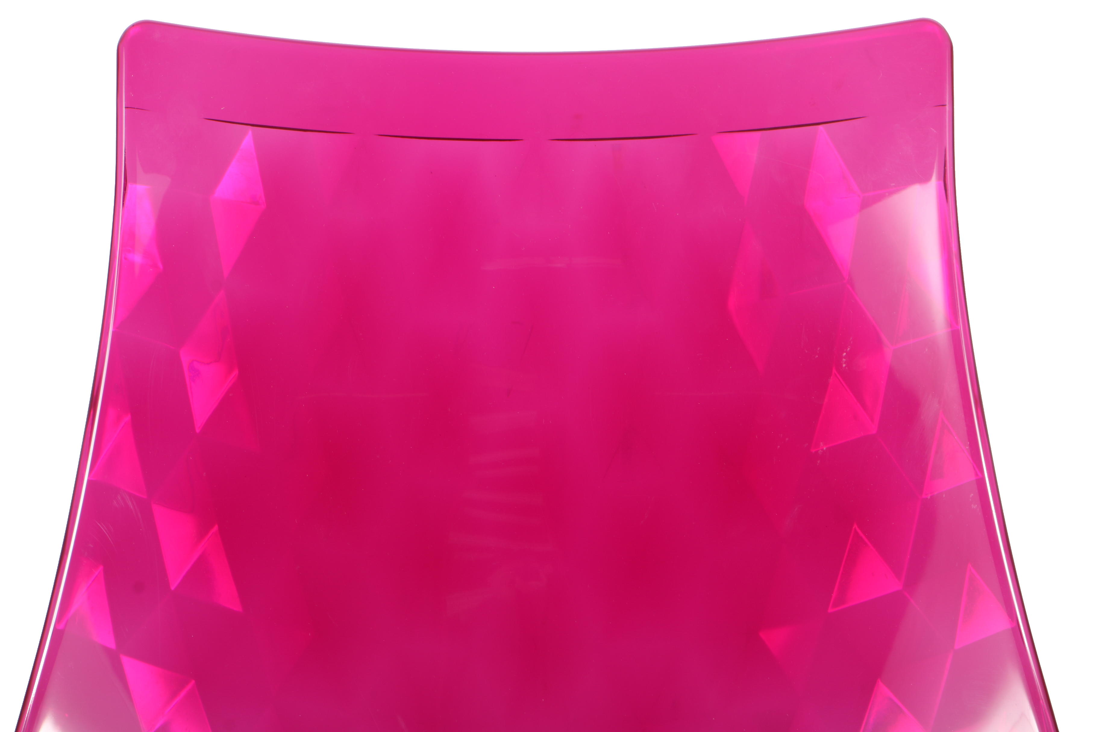 Contemporary "Ice" Pink Lucite Chairs by Callagaris