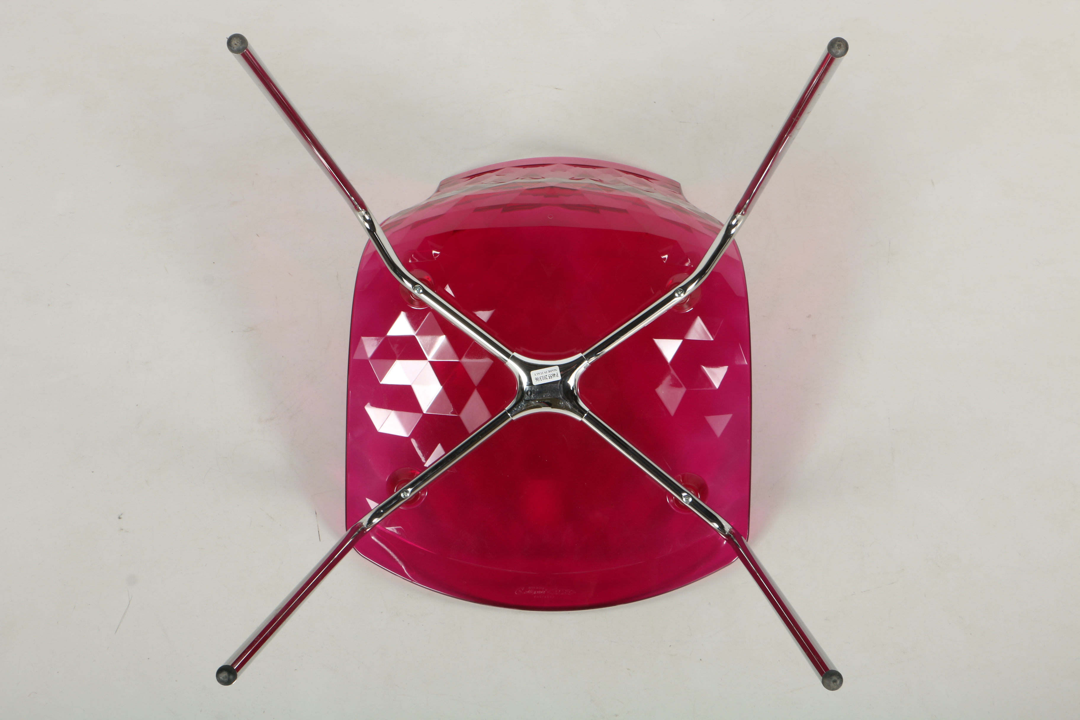 Contemporary "Ice" Pink Lucite Chairs by Callagaris