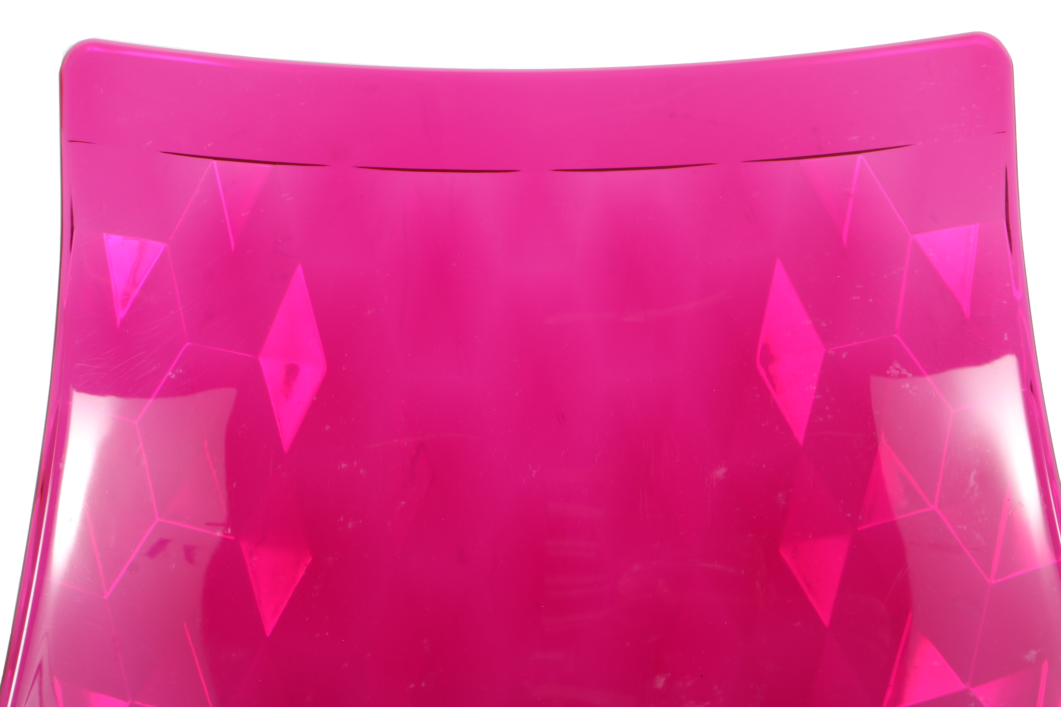 Contemporary "Ice" Pink Lucite Chairs by Callagaris