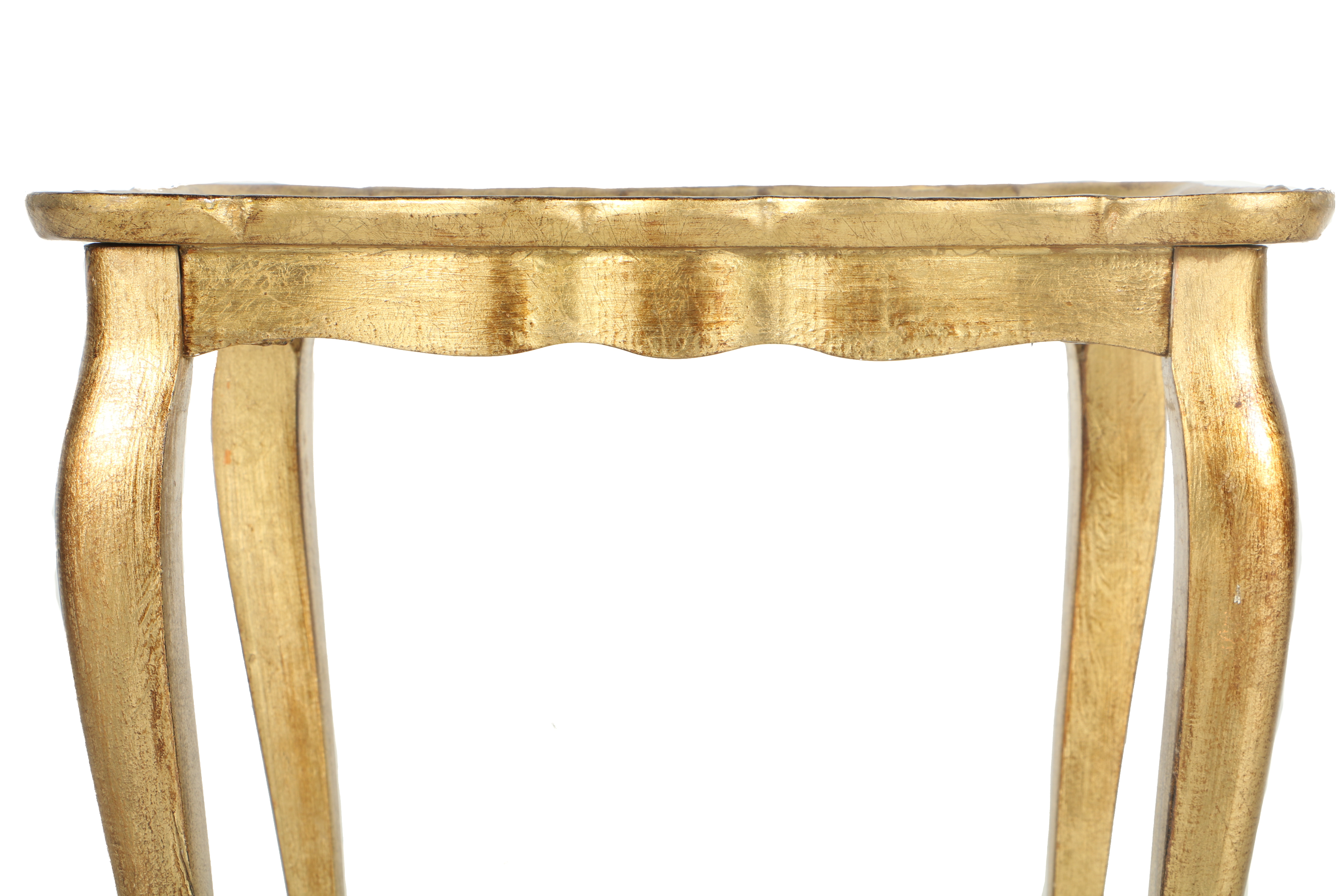 Italian Gold Tone Nesting Tables