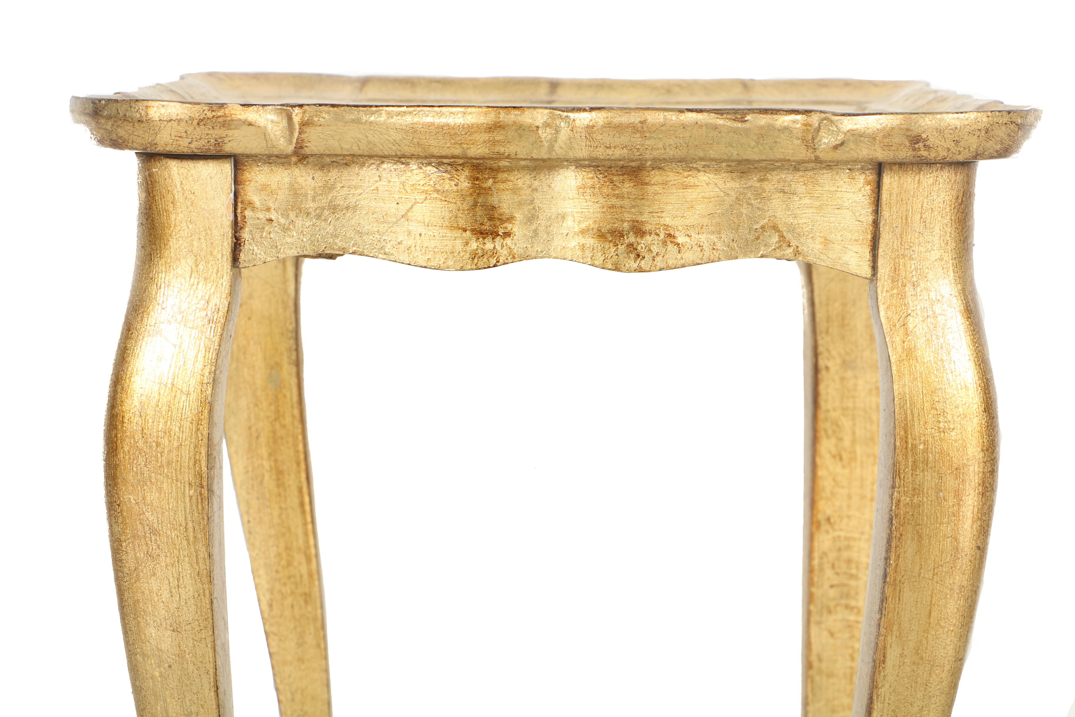 Italian Gold Tone Nesting Tables