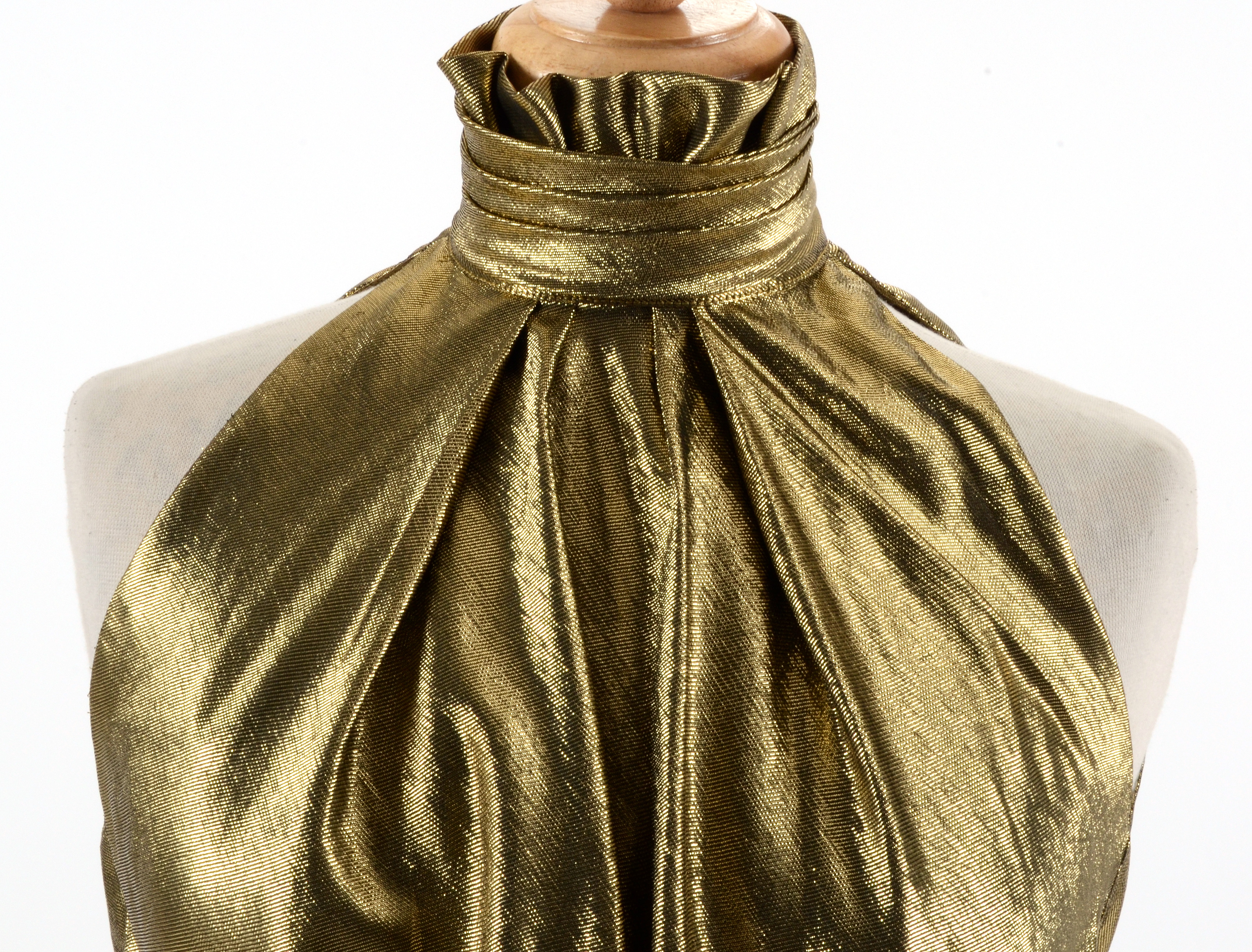 1970s Gold Lamé Ensemble Susan Wore When She Met Sammy Davis Jr.