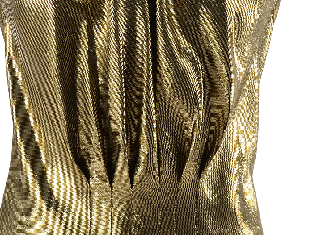 1970s Gold Lamé Ensemble Susan Wore When She Met Sammy Davis Jr.