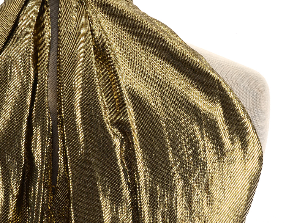 1970s Gold Lamé Ensemble Susan Wore When She Met Sammy Davis Jr.