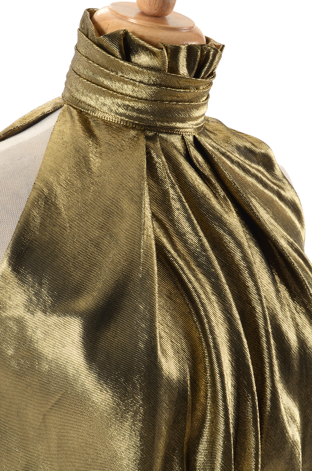 1970s Gold Lamé Ensemble Susan Wore When She Met Sammy Davis Jr.