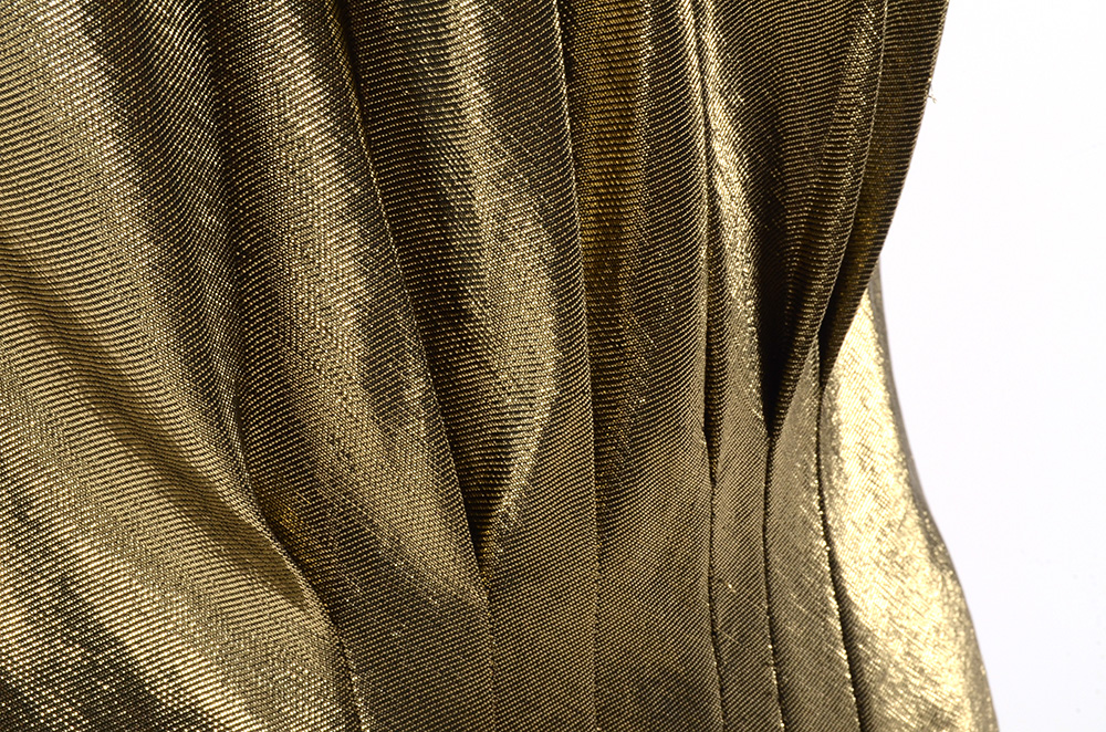 1970s Gold Lamé Ensemble Susan Wore When She Met Sammy Davis Jr.