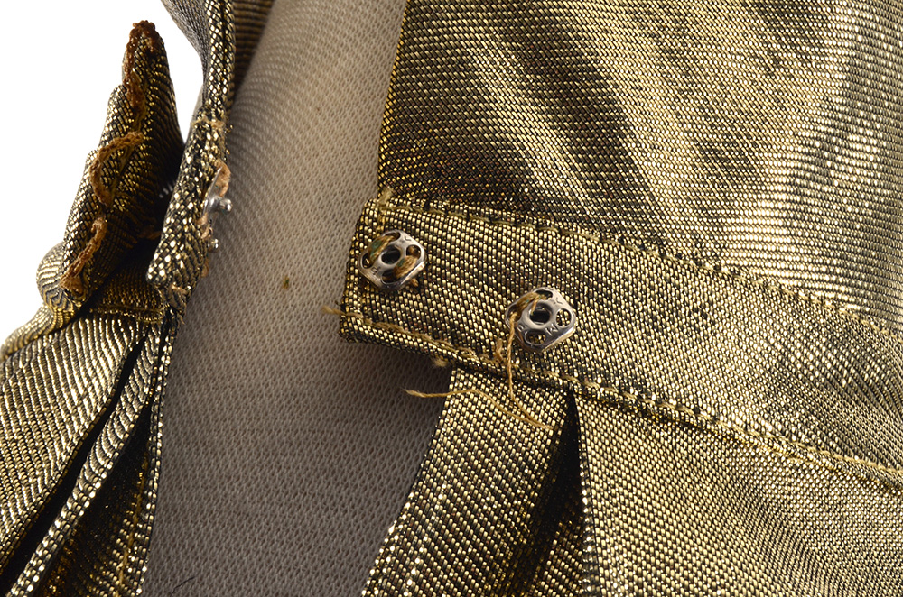 1970s Gold Lamé Ensemble Susan Wore When She Met Sammy Davis Jr.