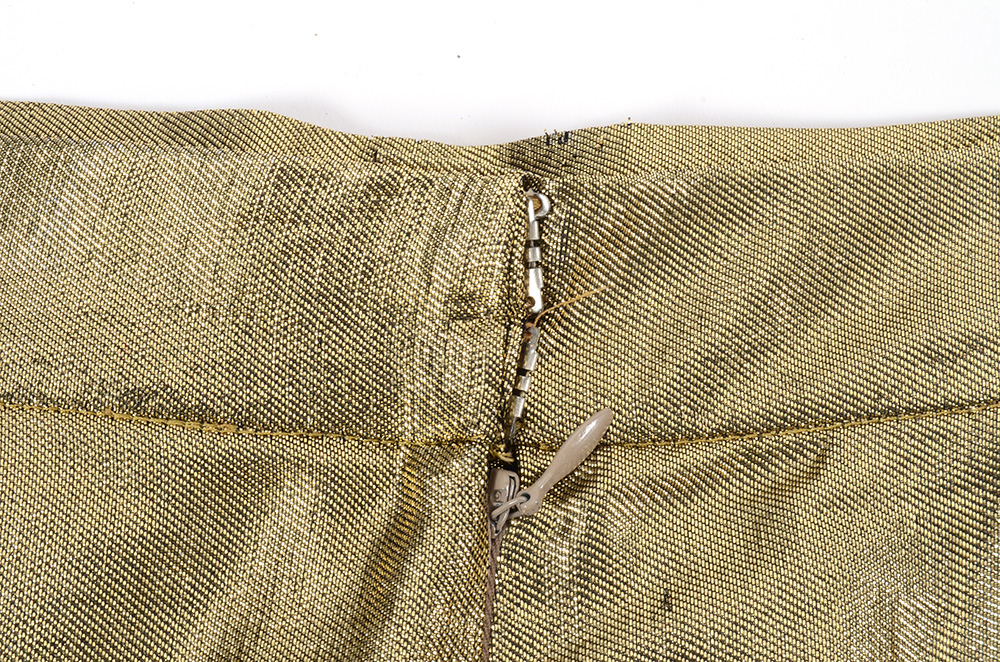 1970s Gold Lamé Ensemble Susan Wore When She Met Sammy Davis Jr.