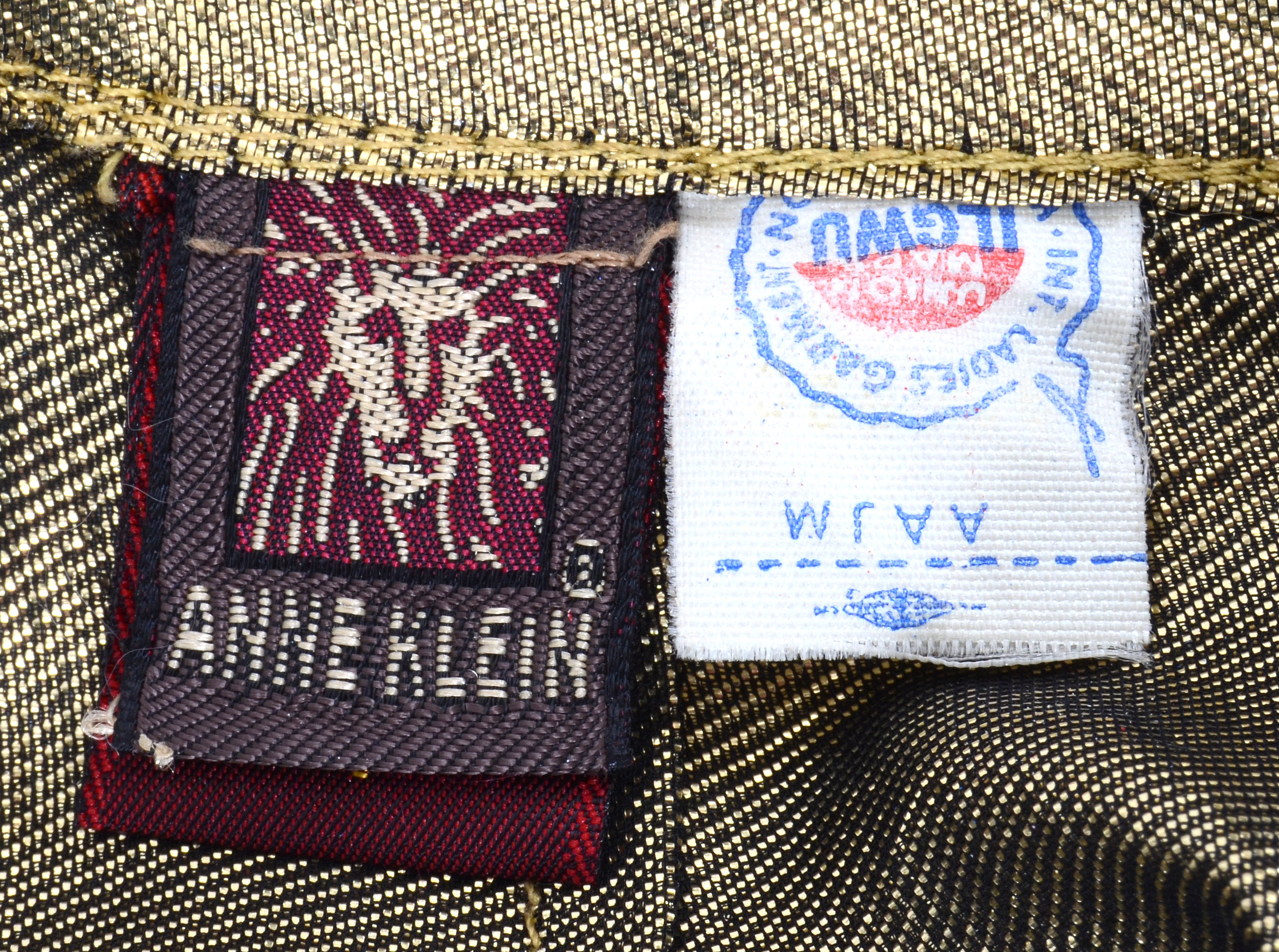 1970s Gold Lamé Ensemble Susan Wore When She Met Sammy Davis Jr.