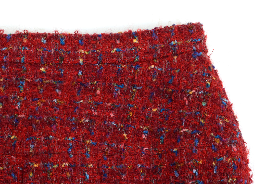 Circa 1990 Chanel Boutique Red Mohair Wool Blend and Silk Suit Susan Purchased in Paris When Filming Last Season of Dallas