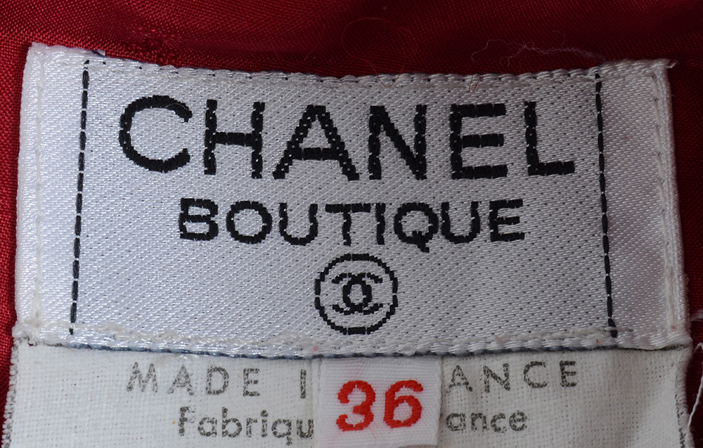 Circa 1990 Chanel Boutique Red Mohair Wool Blend and Silk Suit Susan Purchased in Paris When Filming Last Season of Dallas