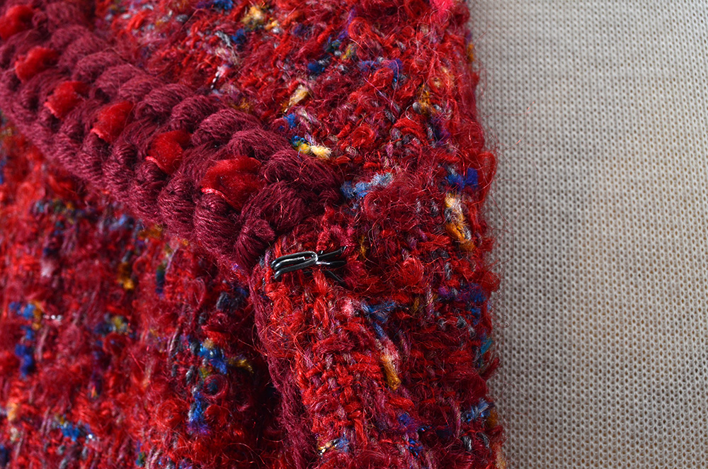 Circa 1990 Chanel Boutique Red Mohair Wool Blend and Silk Suit Susan Purchased in Paris When Filming Last Season of Dallas