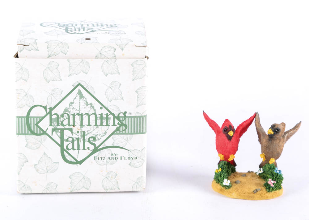 Collection of Handcrafted "Charming Tails" Springtime Figurines by Fitz and Floyd