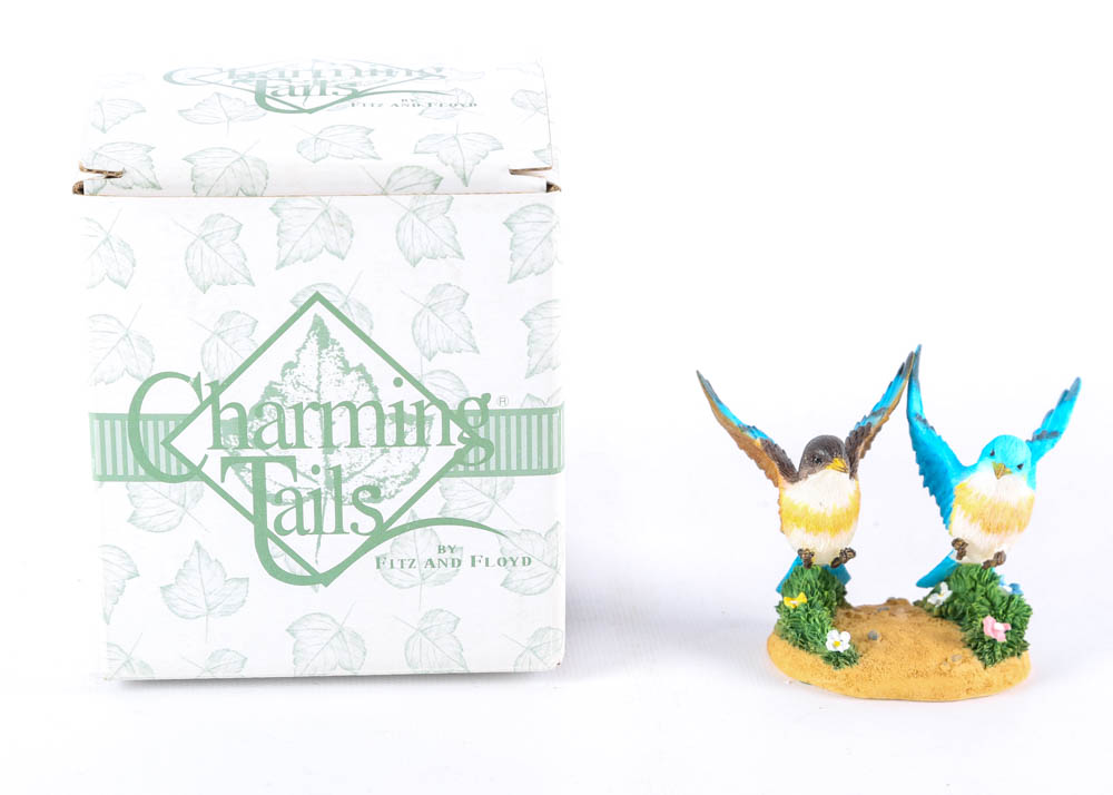 Collection of Handcrafted "Charming Tails" Springtime Figurines by Fitz and Floyd