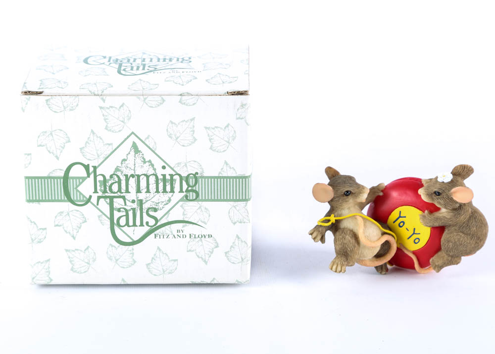 Collection of Handcrafted "Charming Tails" Springtime Figurines by Fitz and Floyd
