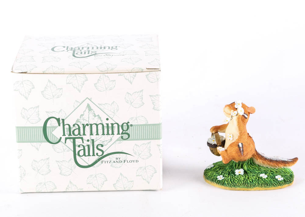 Collection of Handcrafted "Charming Tails" Springtime Figurines by Fitz and Floyd