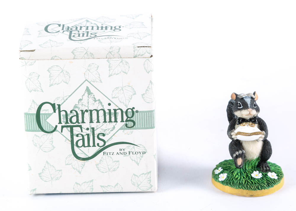 Collection of Handcrafted "Charming Tails" Springtime Figurines by Fitz and Floyd