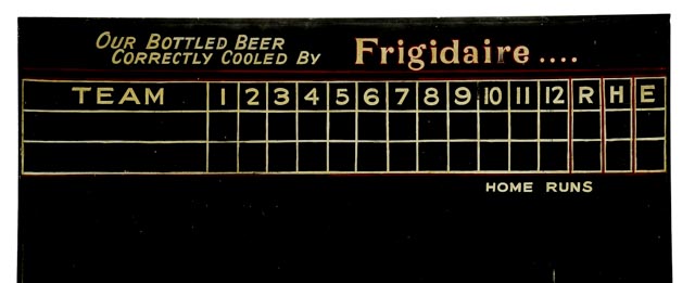 Vintage Baseball Scoreboard