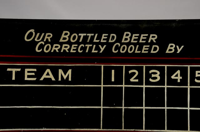Vintage Baseball Scoreboard