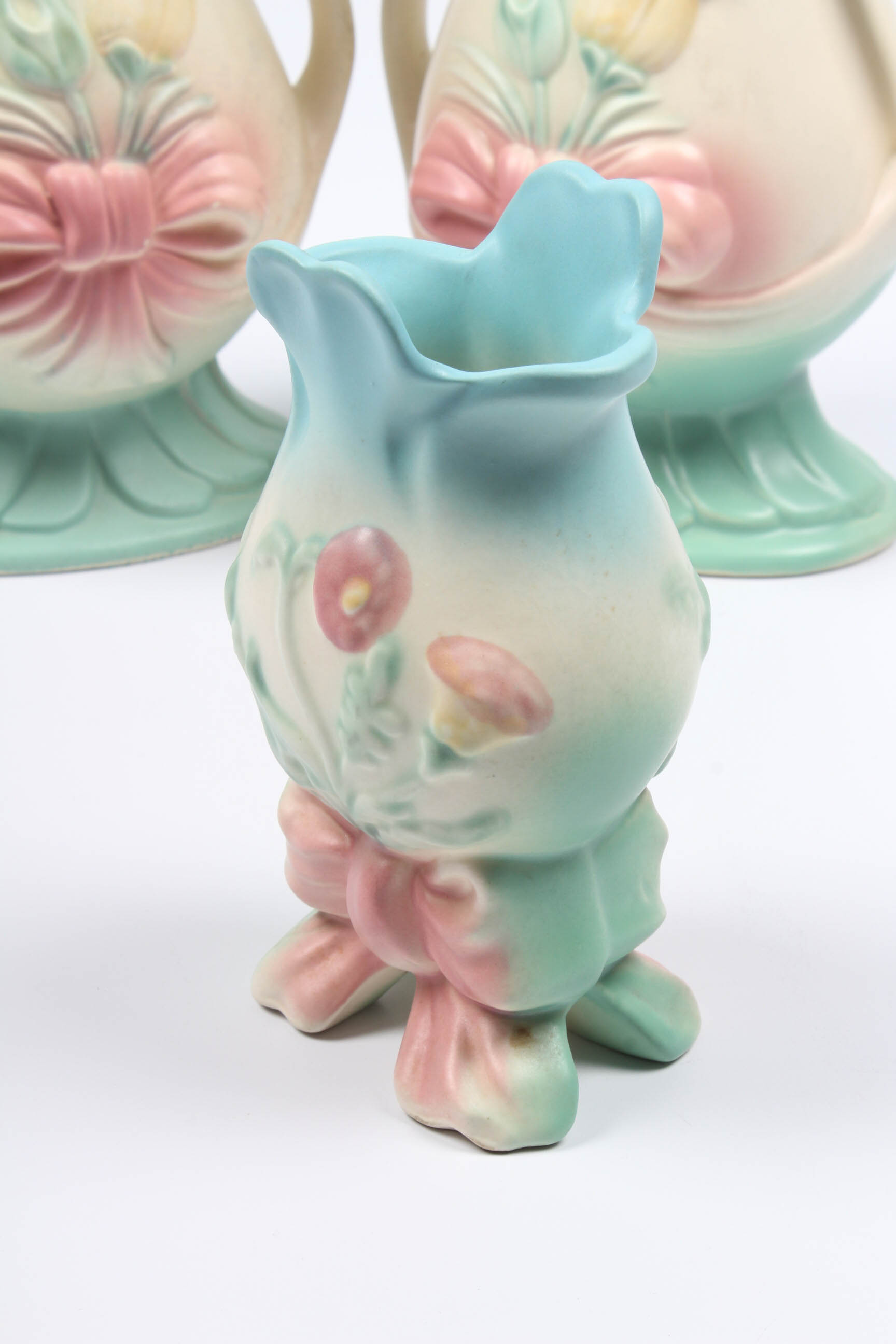 Hull Pottery Bow-Knot Vases