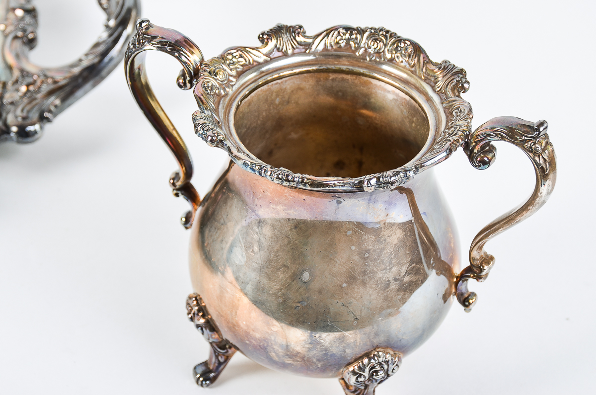 Wallace "Royal Rose" Silver Plate Tea Service