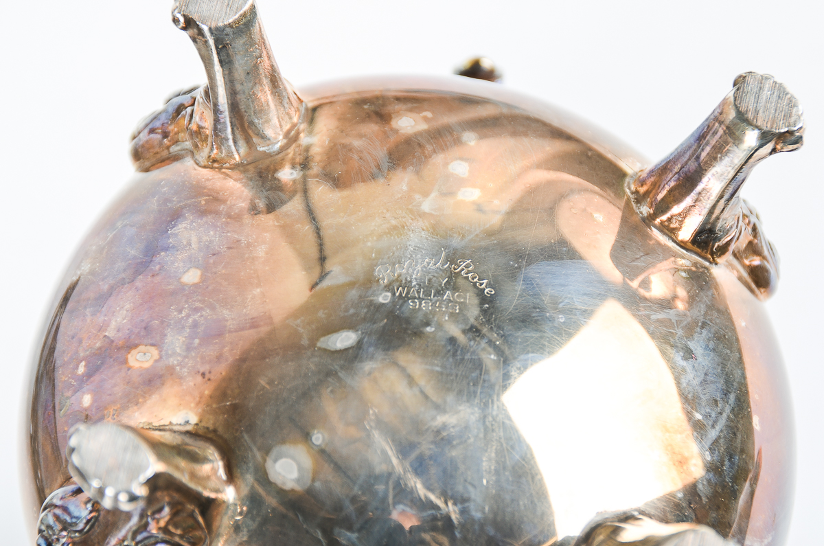 Wallace "Royal Rose" Silver Plate Tea Service