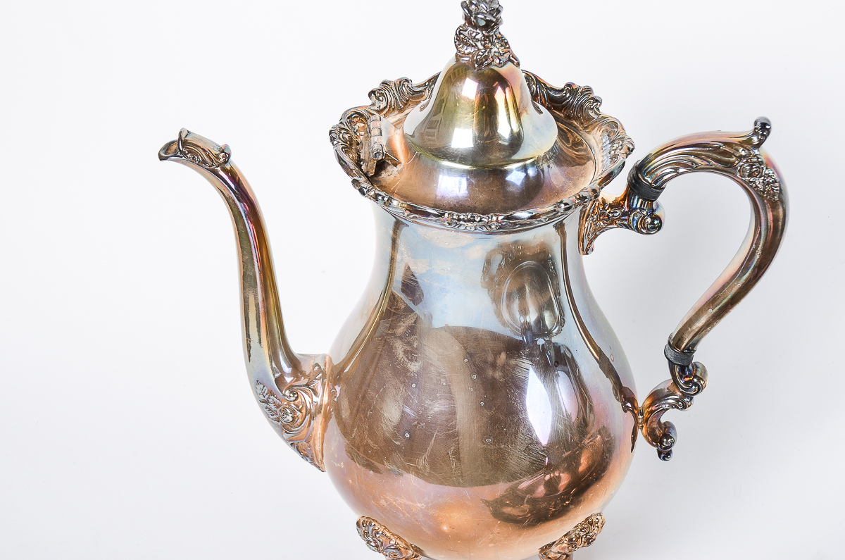 Wallace "Royal Rose" Silver Plate Tea Service