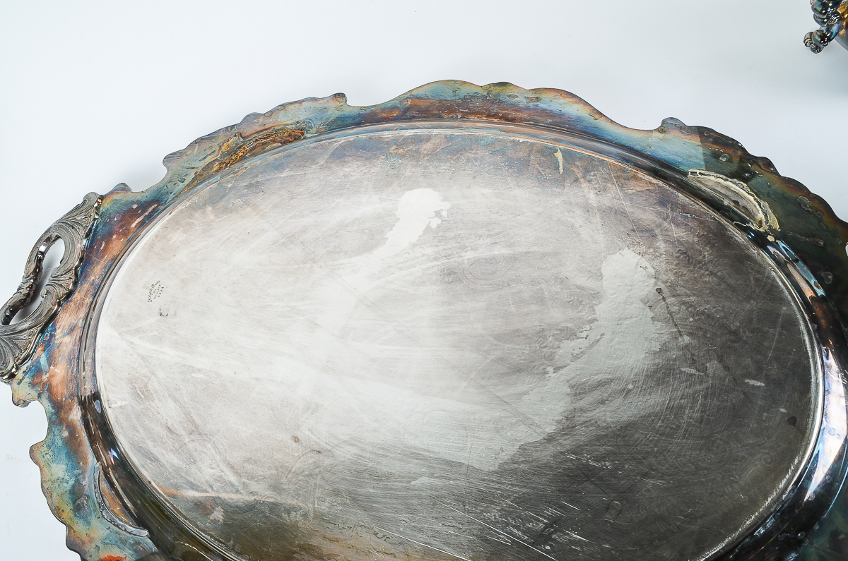 Wallace "Royal Rose" Silver Plate Tea Service