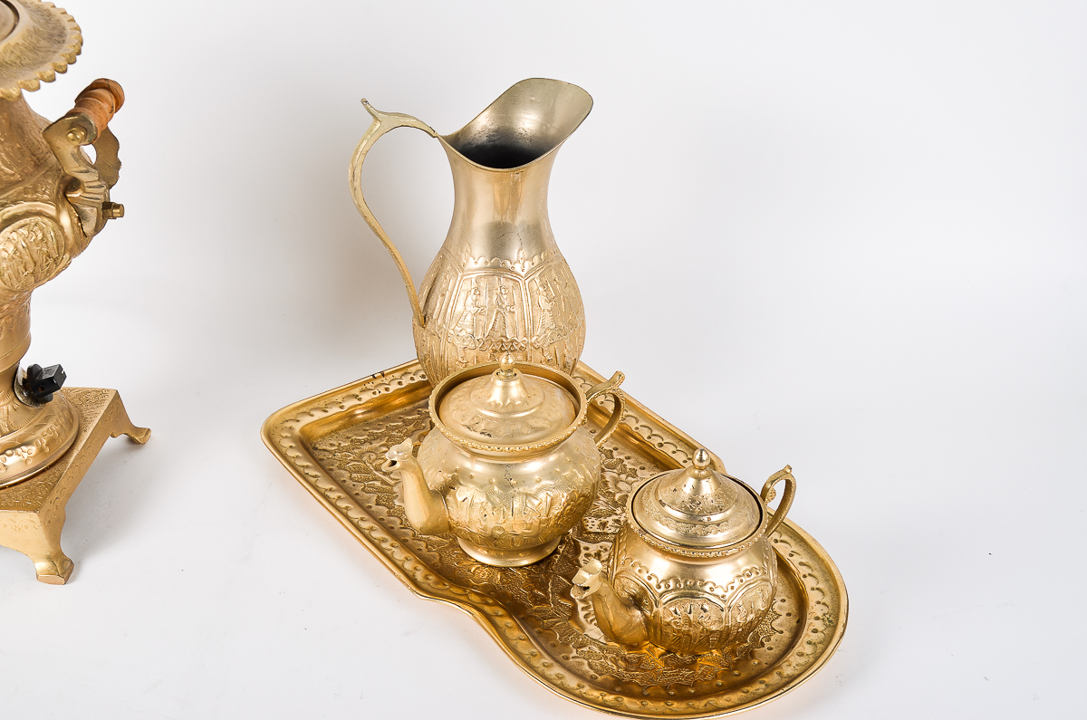 Vintage Persian Electric Tea Warmer Set