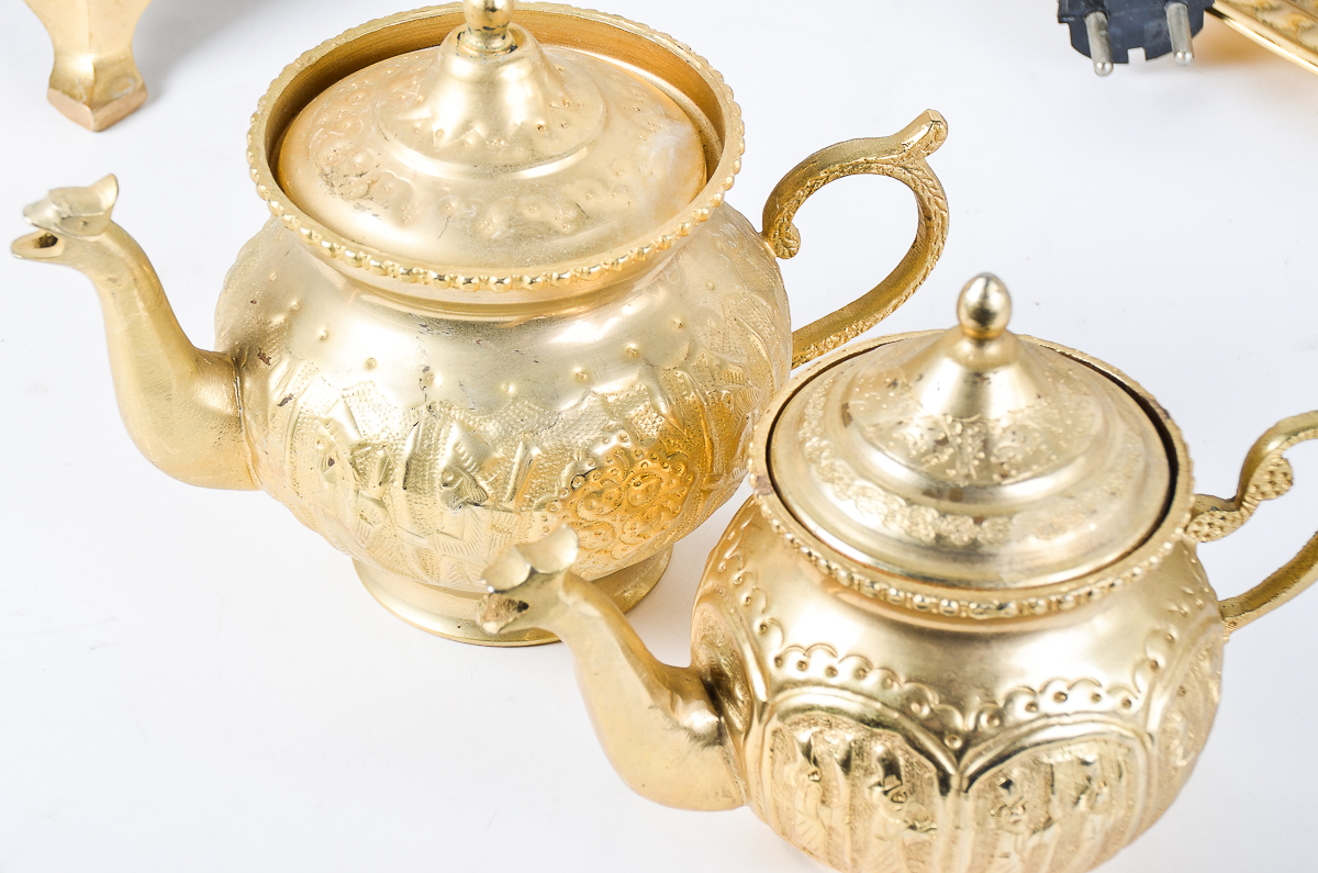 Vintage Persian Electric Tea Warmer Set