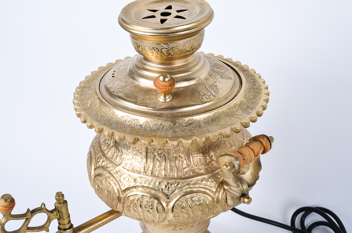 Vintage Persian Electric Tea Warmer Set