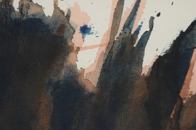 Aileen May 1992 Original Signed Abstract Watercolor