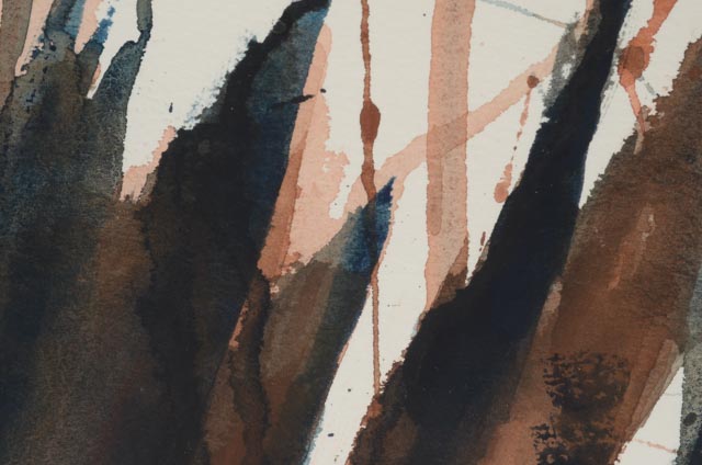 Aileen May 1992 Original Signed Abstract Watercolor