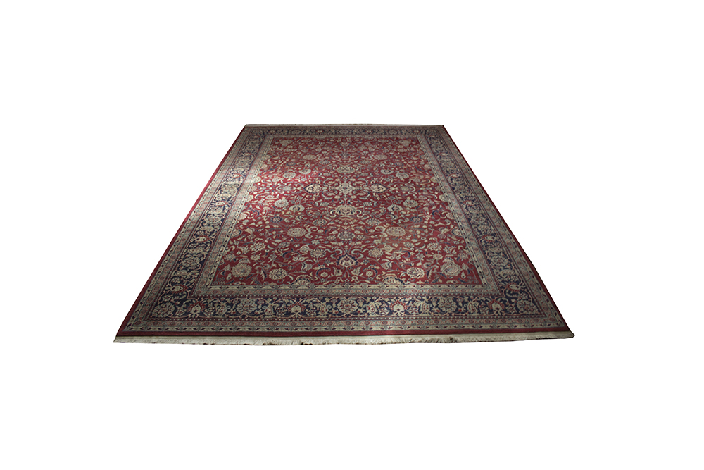 Hand Knotted Floral Herati Area Rug