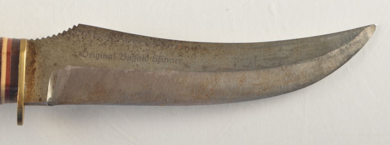 "Original Buffalo Skinner" Fixed Blade Knife With Antler Handle