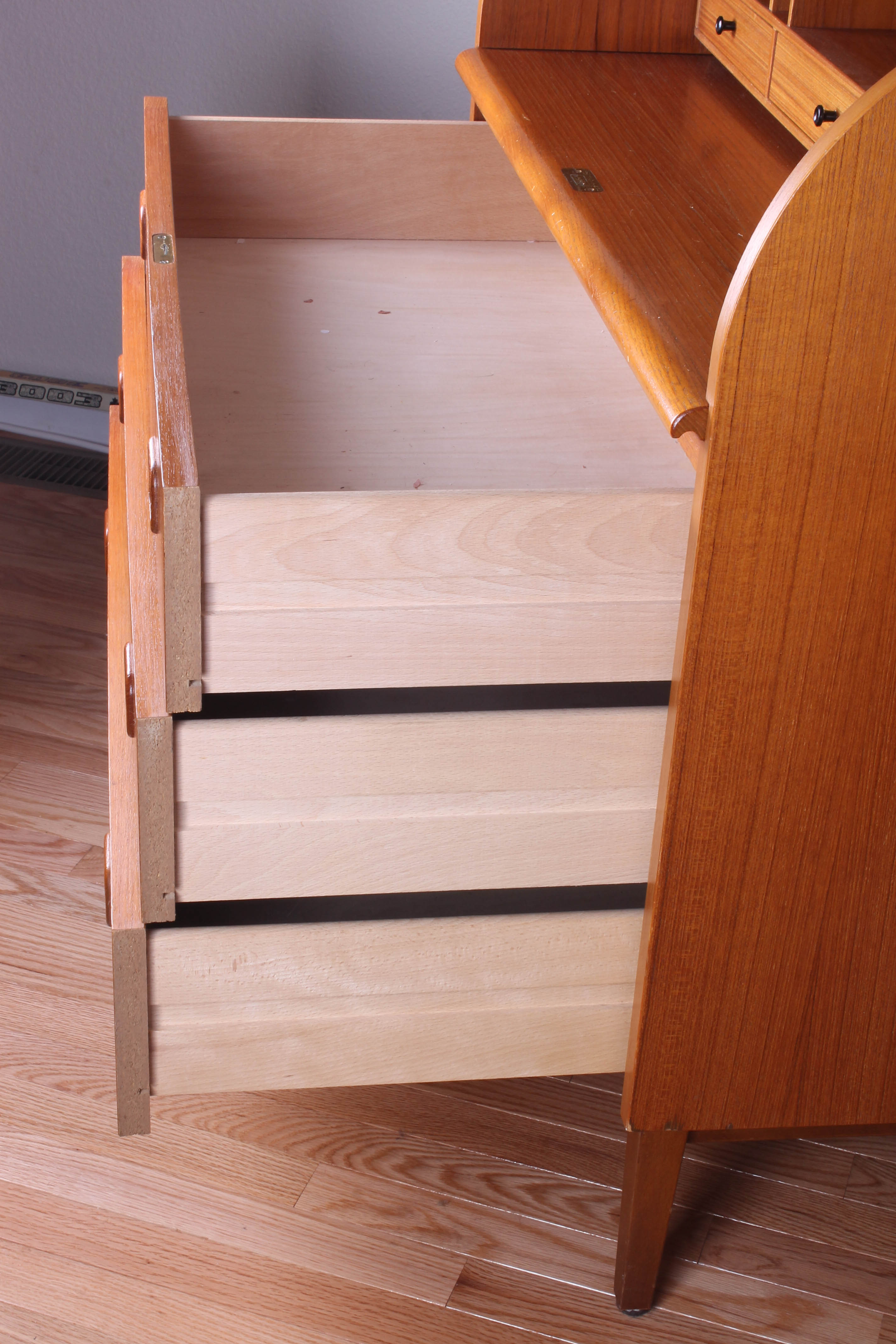 Danish Modern Roll Top Desk